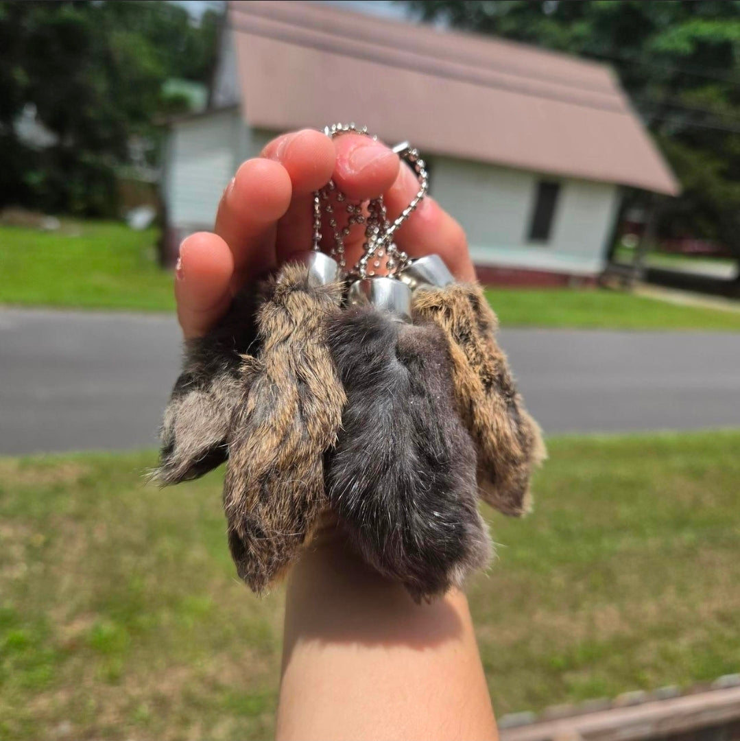Mystery Bunny Foot Keychains