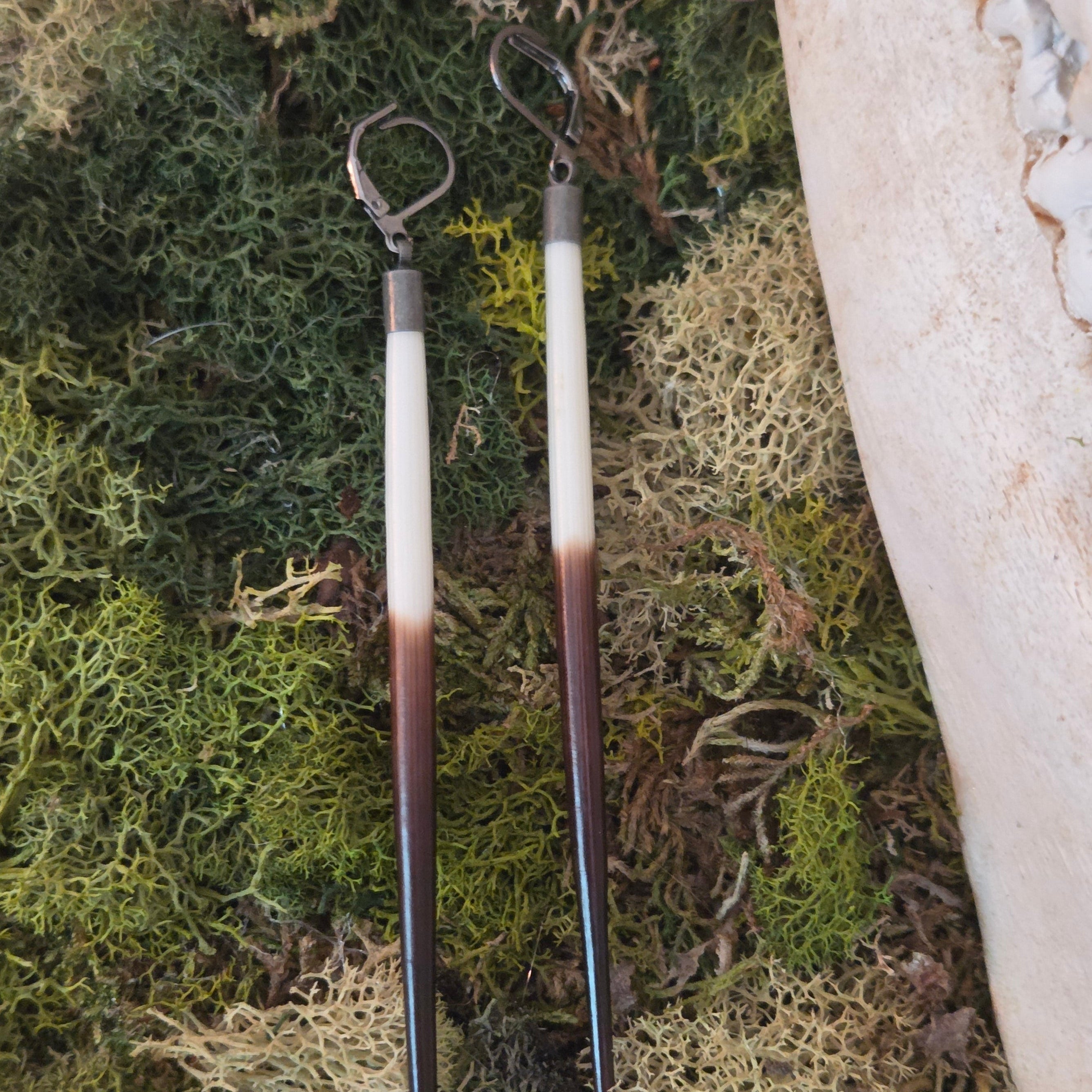 Gauge Friendly Porcupine Quill Earrings